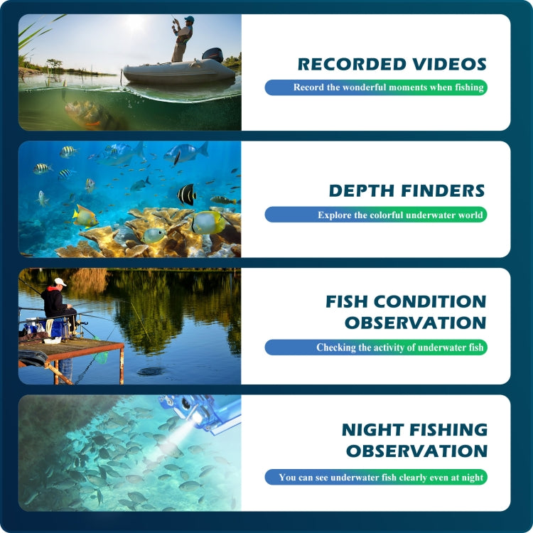 Lure 1080P Wireless Underwater Fishing Video Camera with Loop Recording / APP Remote Control Lure 1080P Wireless Underwater Fishing Video Camera with Loop Recording / APP Remote Control